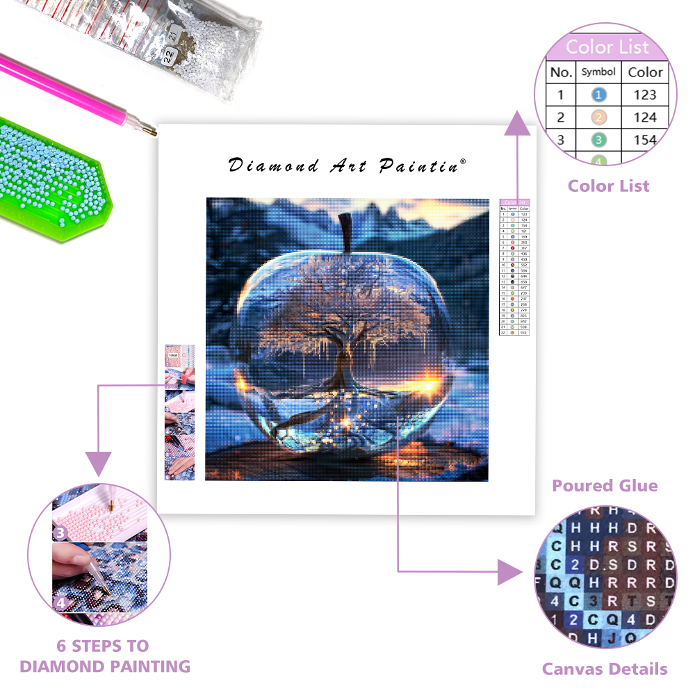 Frozen Apple - Diamond Painting