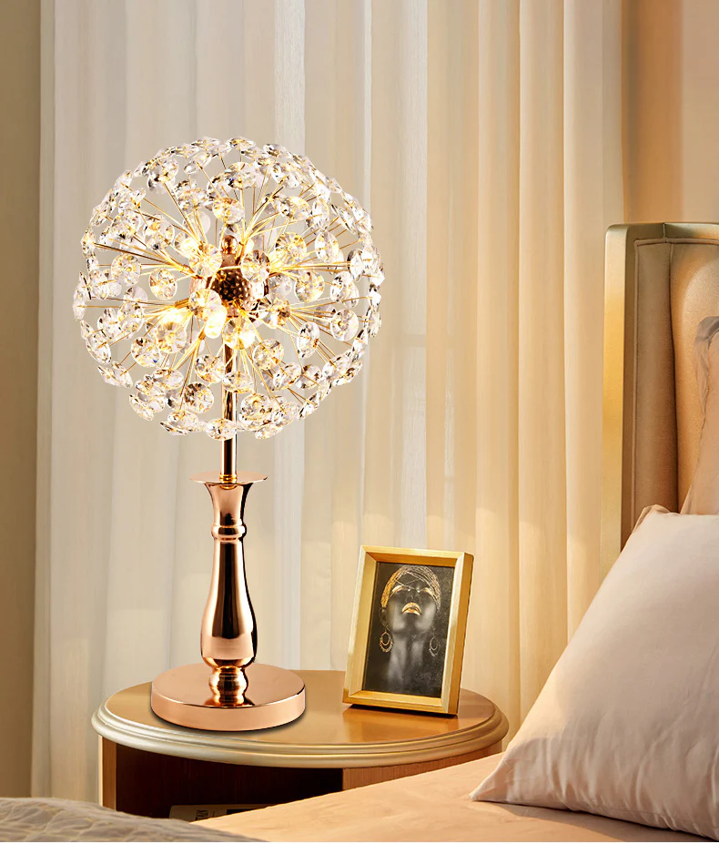 Cut Crystal Globe Lamp-Floor or Table