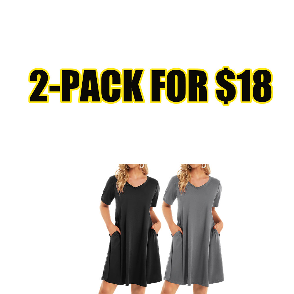 Women's Everyday Comfort Pocket Lounge Dress