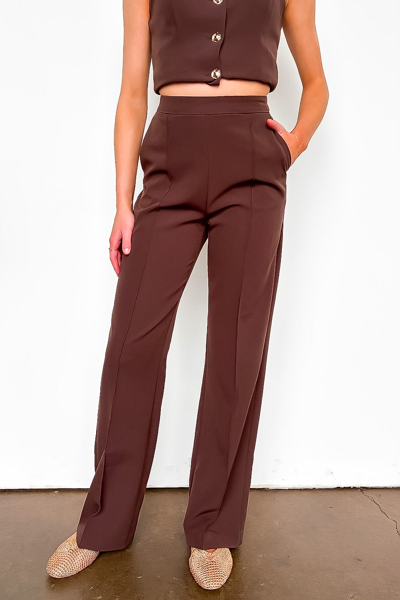 Wide Leg Trouser Pants