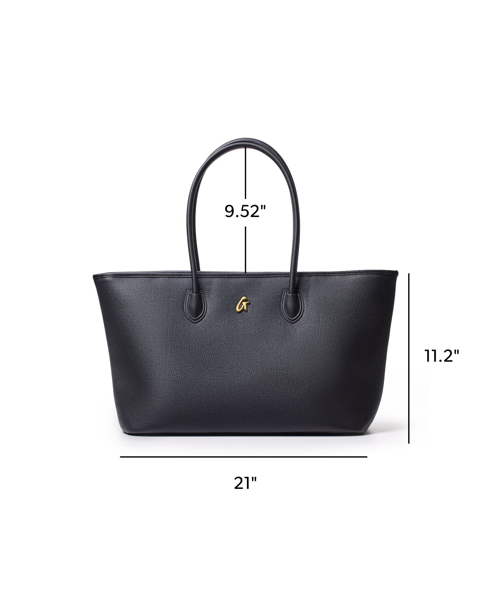 PEBBLE TOTE BAG - BLACK