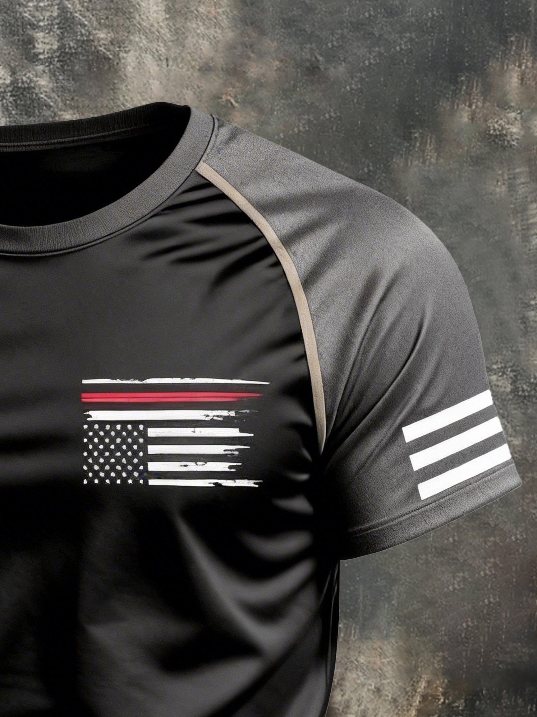 Men's Vintage Patriot Raglan Short Sleeve Top