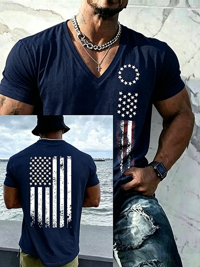 Men's USA 1776-2026 Freedom Printed  Shirt