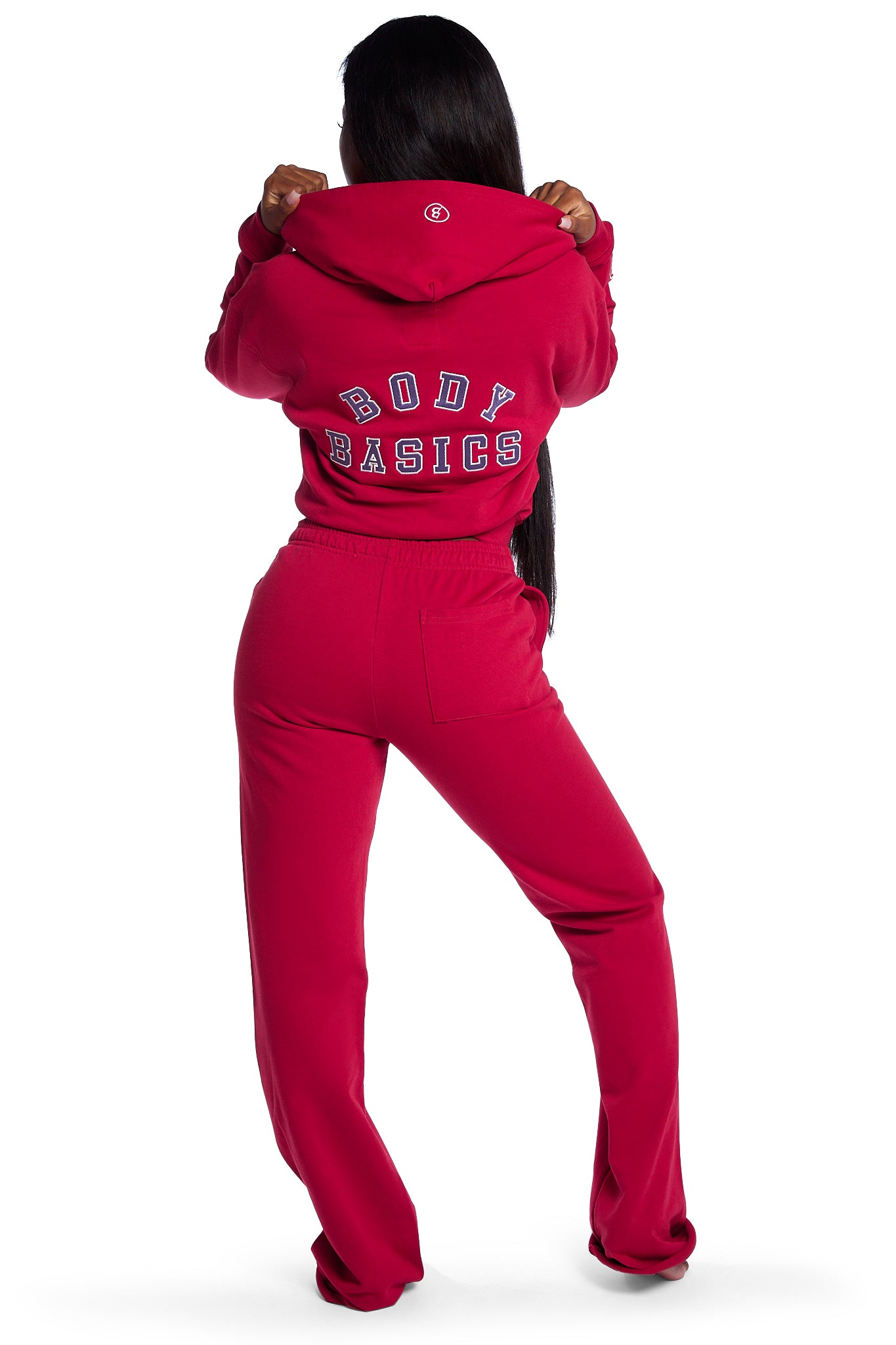 BODY UNIVERSITY SWEATPANTS 2.0 (CHERRY RED/PURPLE)