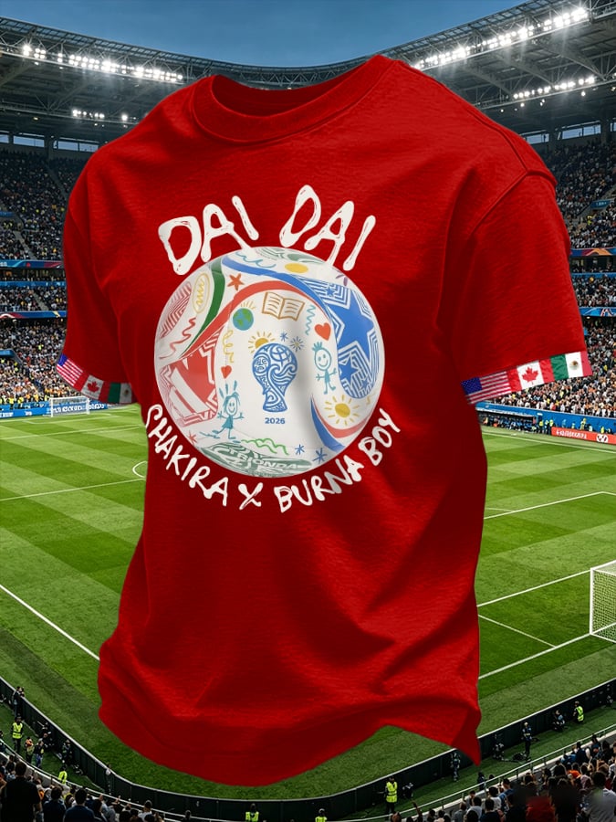 Men's Retro Dai Dai Print T-Shirt
