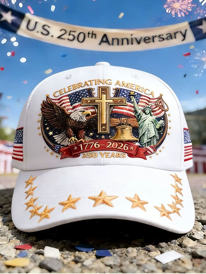 Unisex Independence Day, American Flag Printing Celebration, Commemorative Casual Baseball Cap