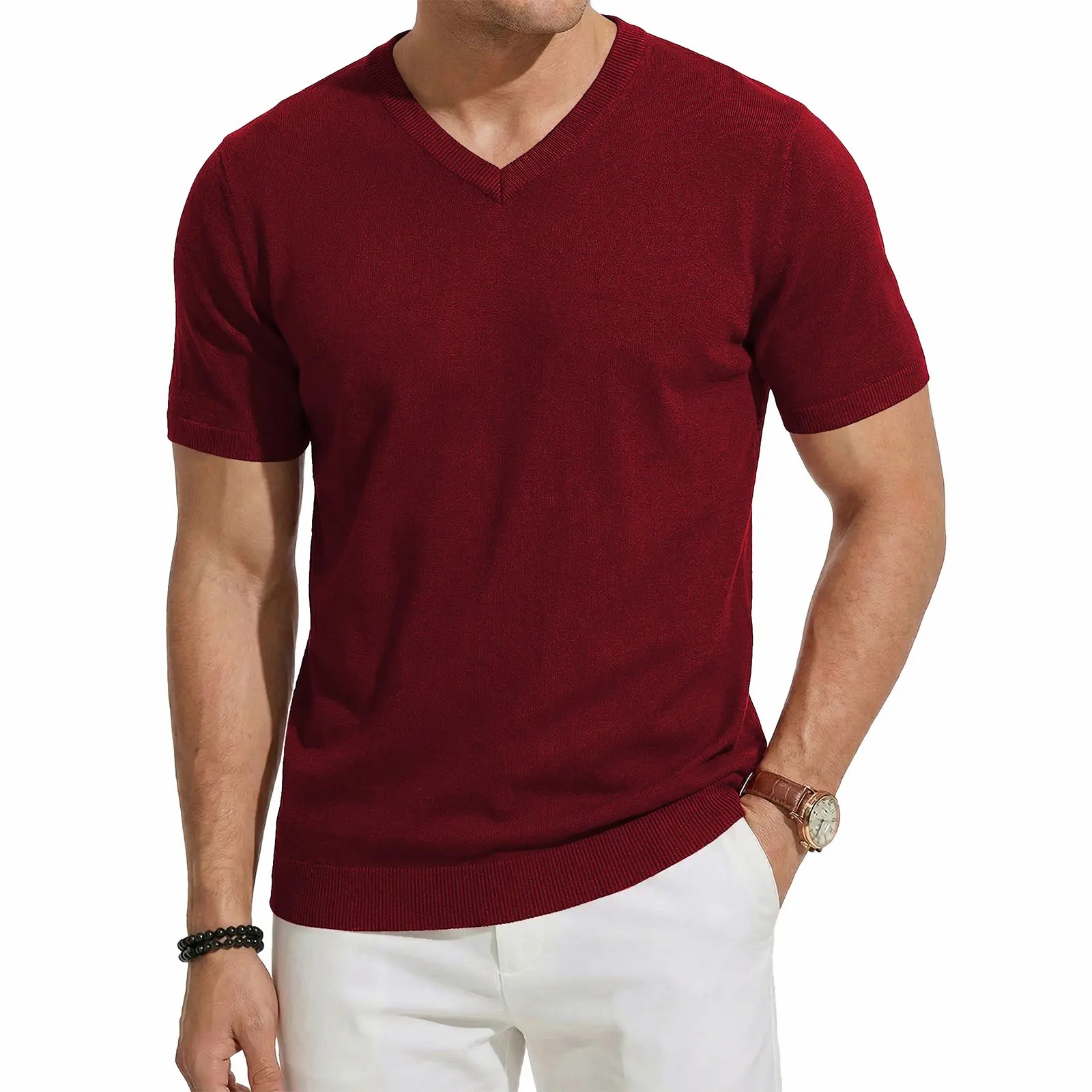 🔥 7-Pack Men's V-Neck Knit Sweaters| Only $24