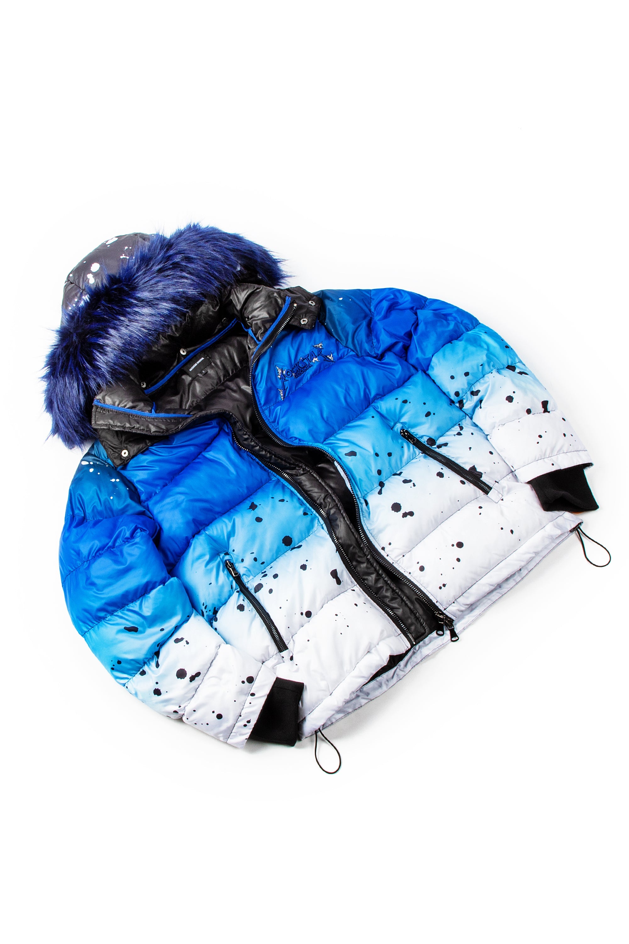 Valentina Royal Blue Oversized Puffer Jacket