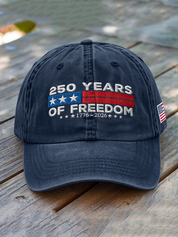 Unisex USA Anniversary Celebration FREEDOM Print Hat