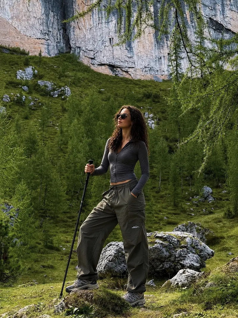 Unisex Loose-Fit Cargo Parachute Pants