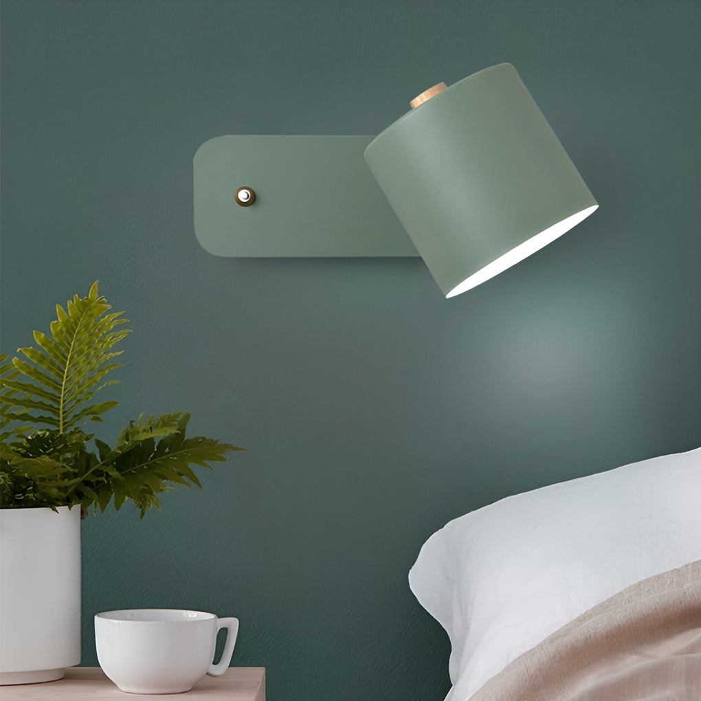 Creative Adjustable Round Nordic Plug in Wall Sconce Lighting Wall Lamp