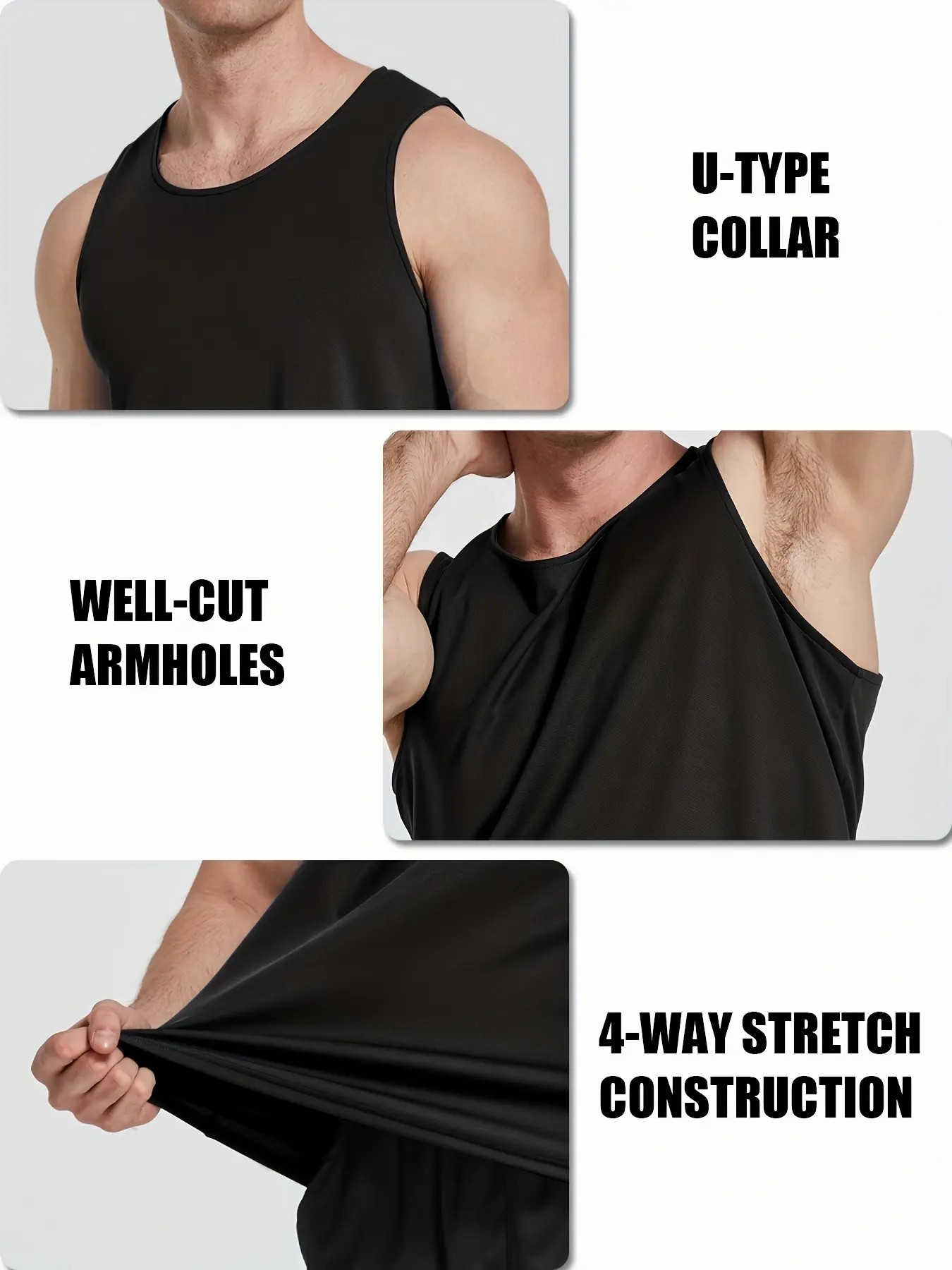 🔥Easter Sale!!Men's Quick Dry Workout Tank Tops Breathable Gym Sleeveless Muscle Shirts dealsforyoudays