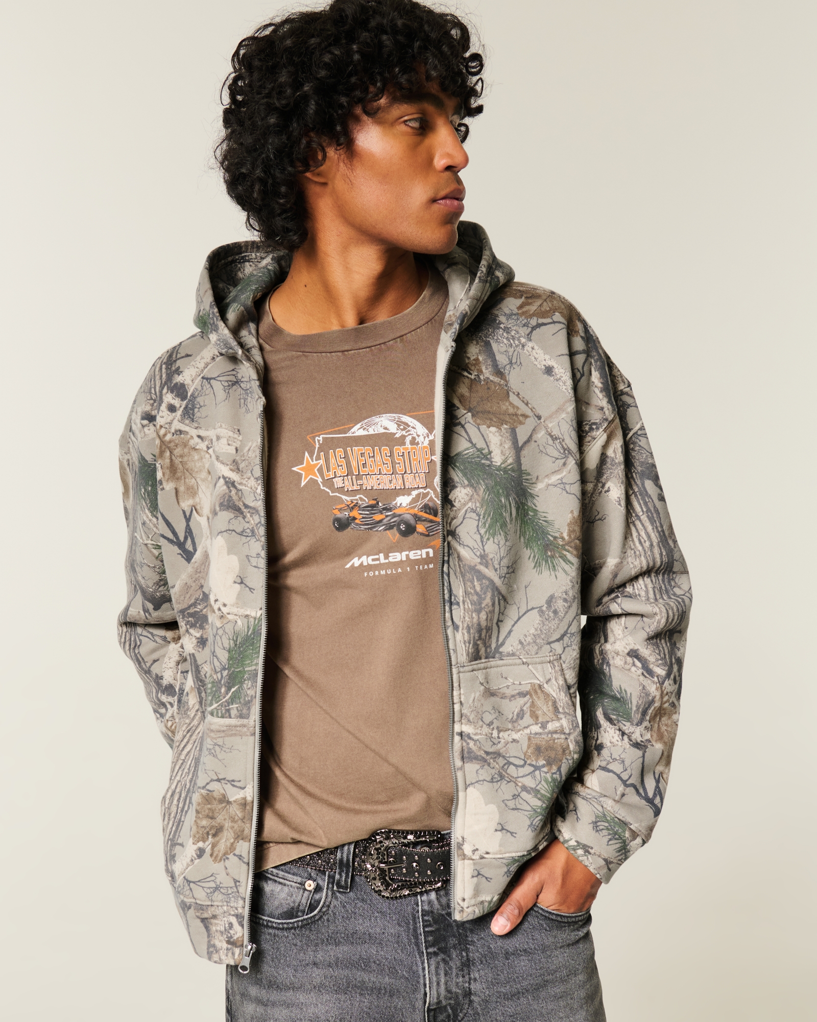 Boxy Zip-Up Hoodie