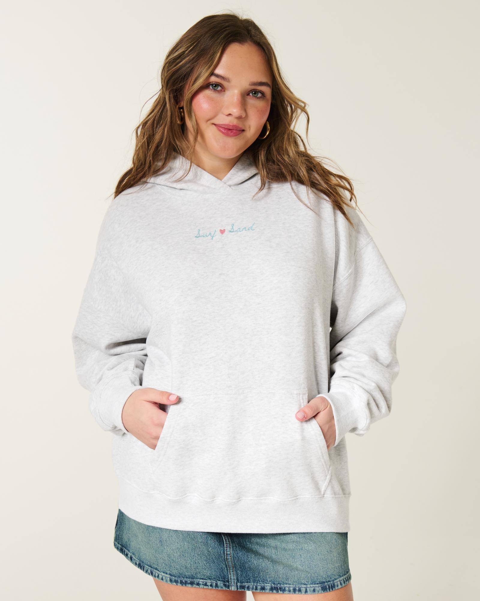 Hollister Feel Good Oversized Butterfly Graphic Hoodie