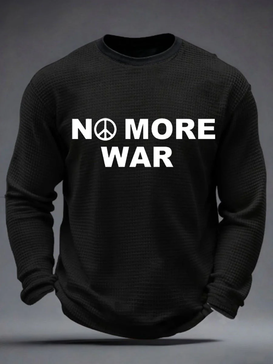 Men's No War Waffle Long Sleeve T-Shirt