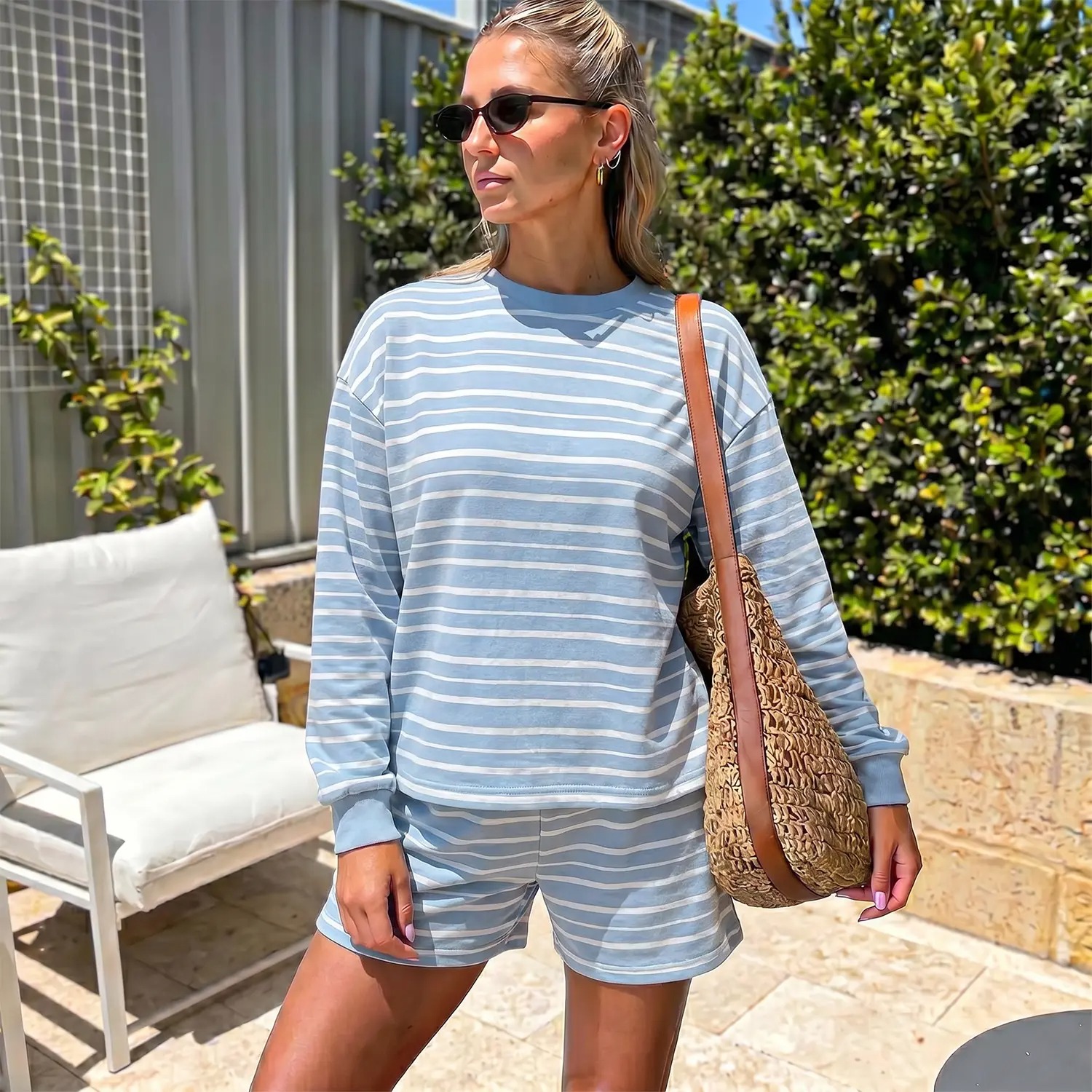 🔥LAST DAY SALE 90% OFF💕Women's Striped Lounge Set