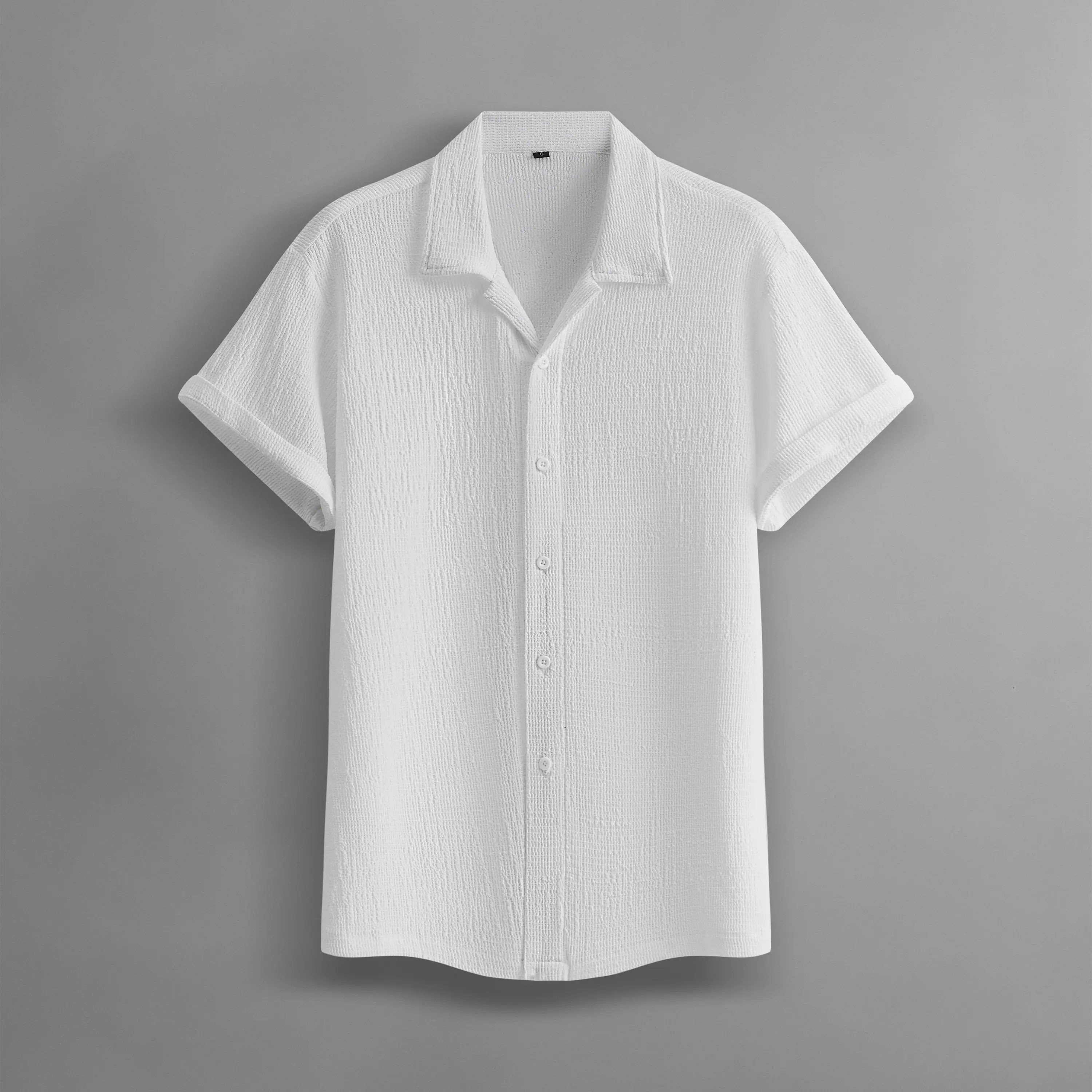 Men’s Summer Lightweight Breathable Solid Color Short-Sleeve