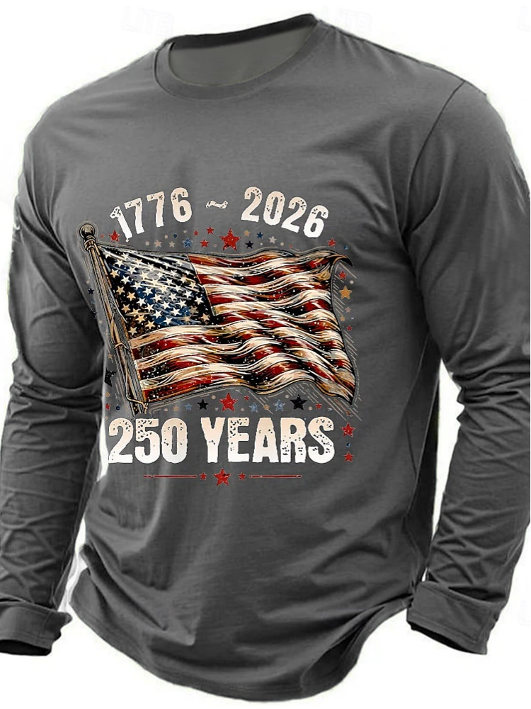 Vintage Flag 250Th Anniversary Long Sleeve T-Shirt