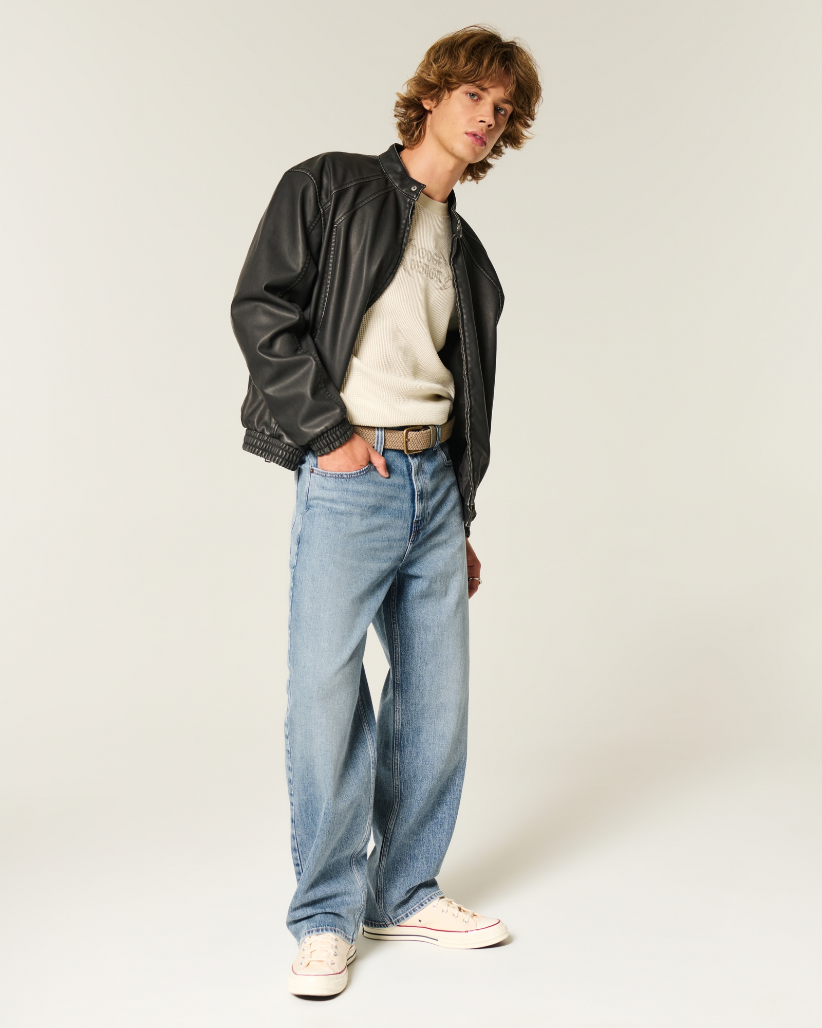 Light Wash Baggy Jeans