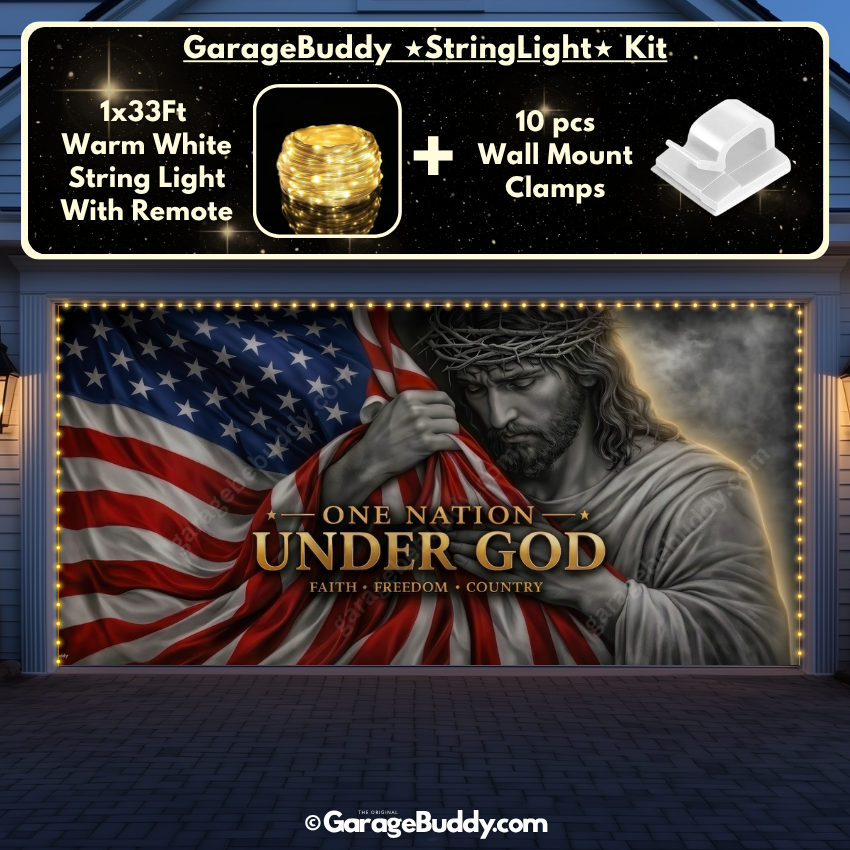 One Nation Under God | Patriotic Garage Door Cover