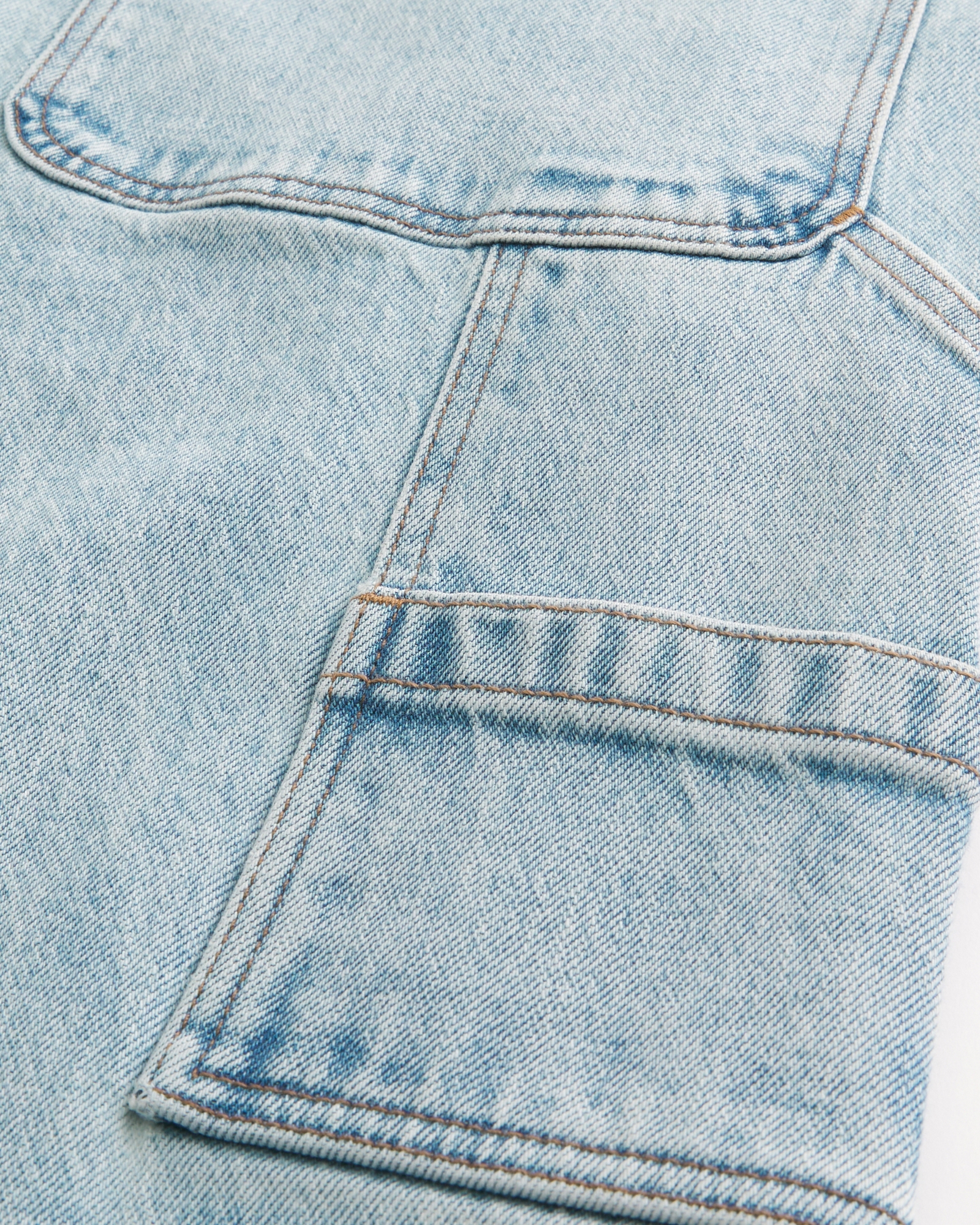 Dark Wash Logo Embroidery Super Baggy Jeans