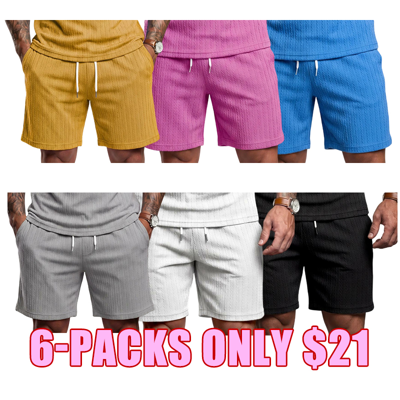 🌴 Men's Textured 2-Piece Summer Lounge Set