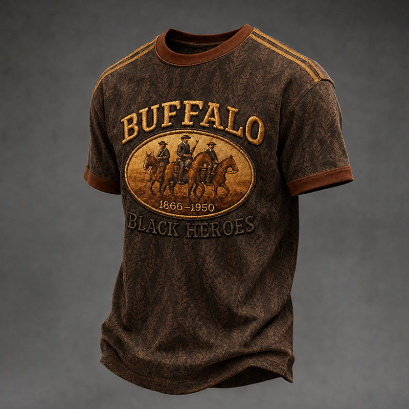 Men's Buffalo Soldier Summer Crew Neck T-Shirt
