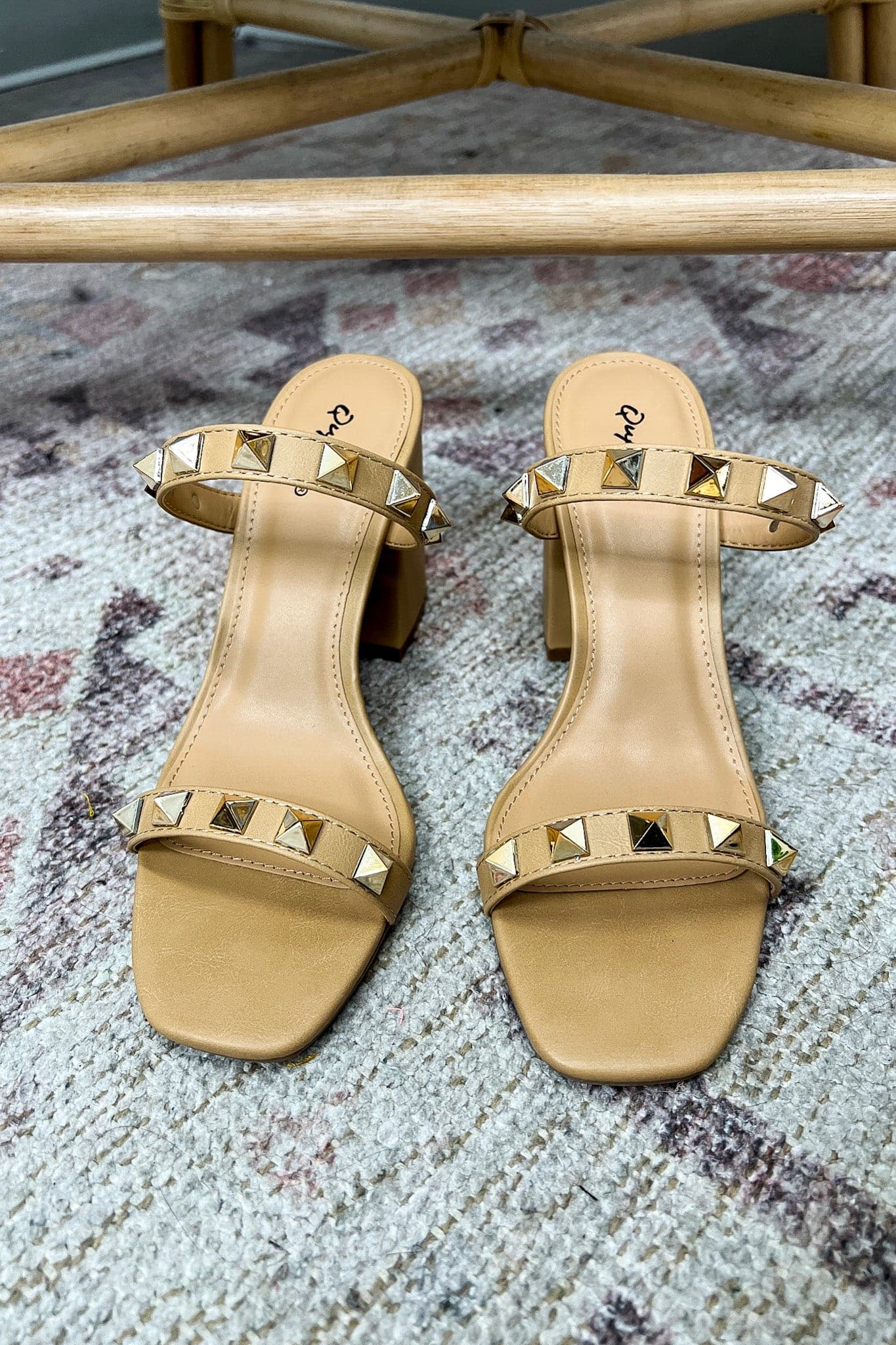 Studded Strappy Heels