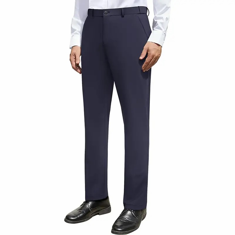 Men’s Stretch Dress Pants – Wrinkle-Free, Expandable Waist, Lightweight Golf & Business Casual Trousers