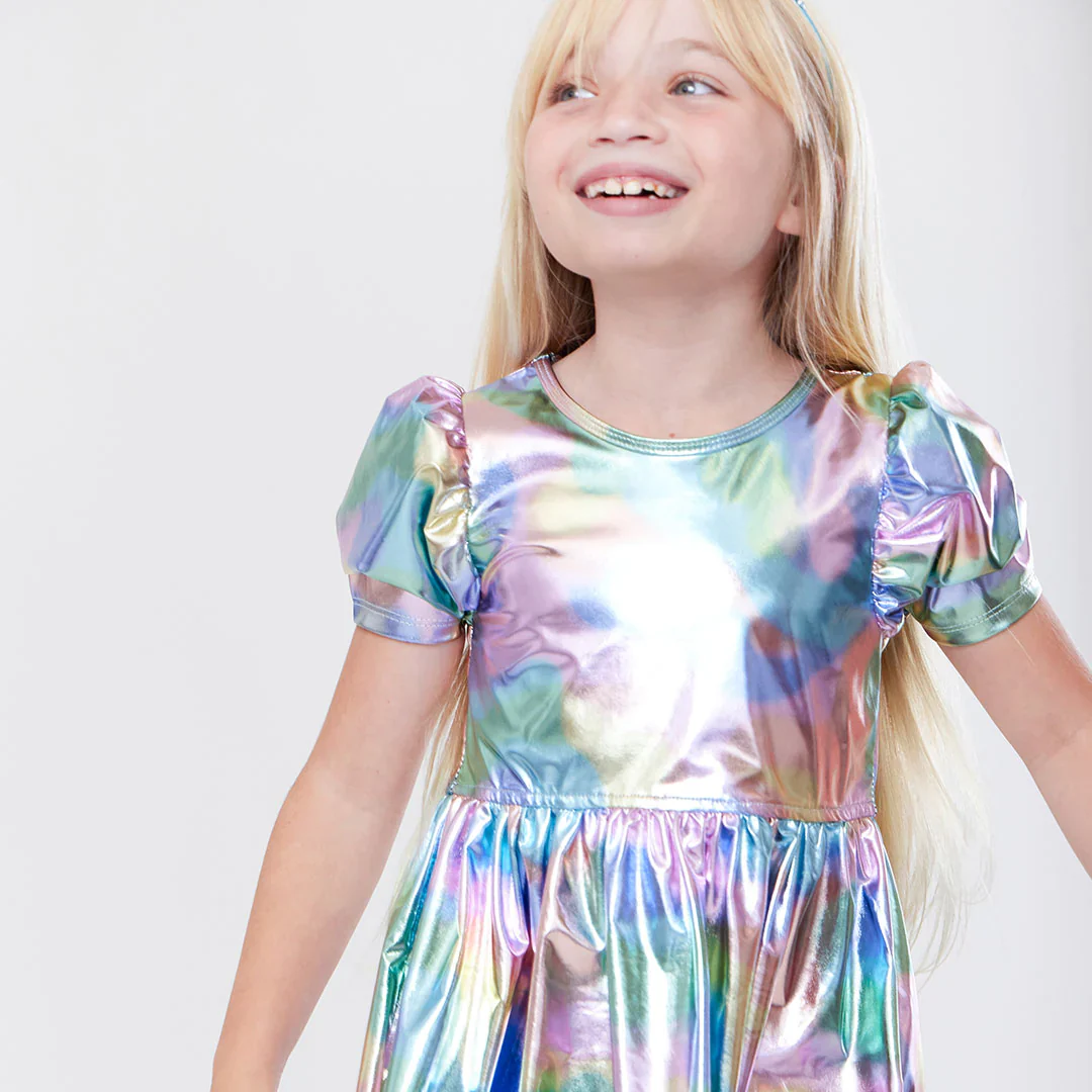 Lame Laurie Dress Cotton Candy