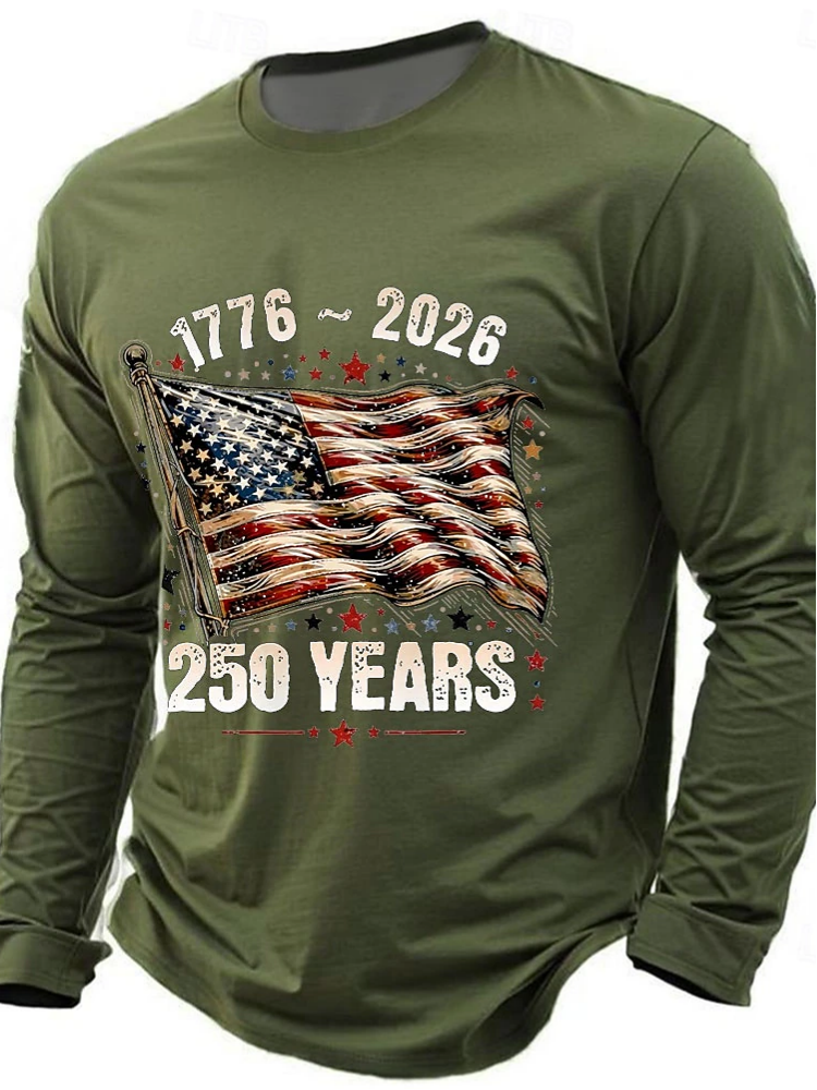 Vintage Flag 250Th Anniversary Long Sleeve T-Shirt