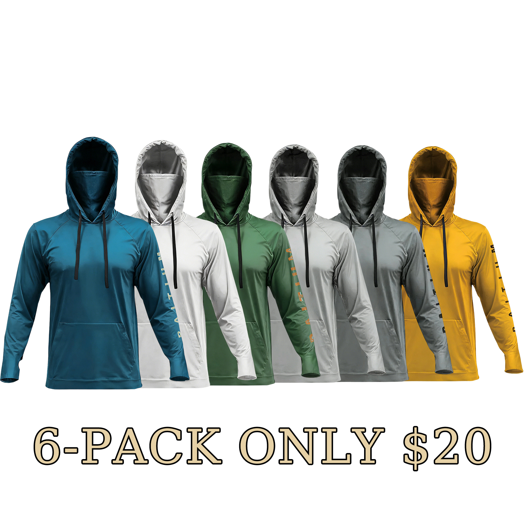 Men's UPF 50+ Hooded Sun Protection Fishing Shirt