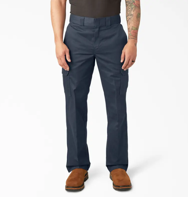 Men’s Relaxed Fit Cargo Work Pants, Wrinkle-Resistant Fabric,  Perfect for Work and Everyday Wear