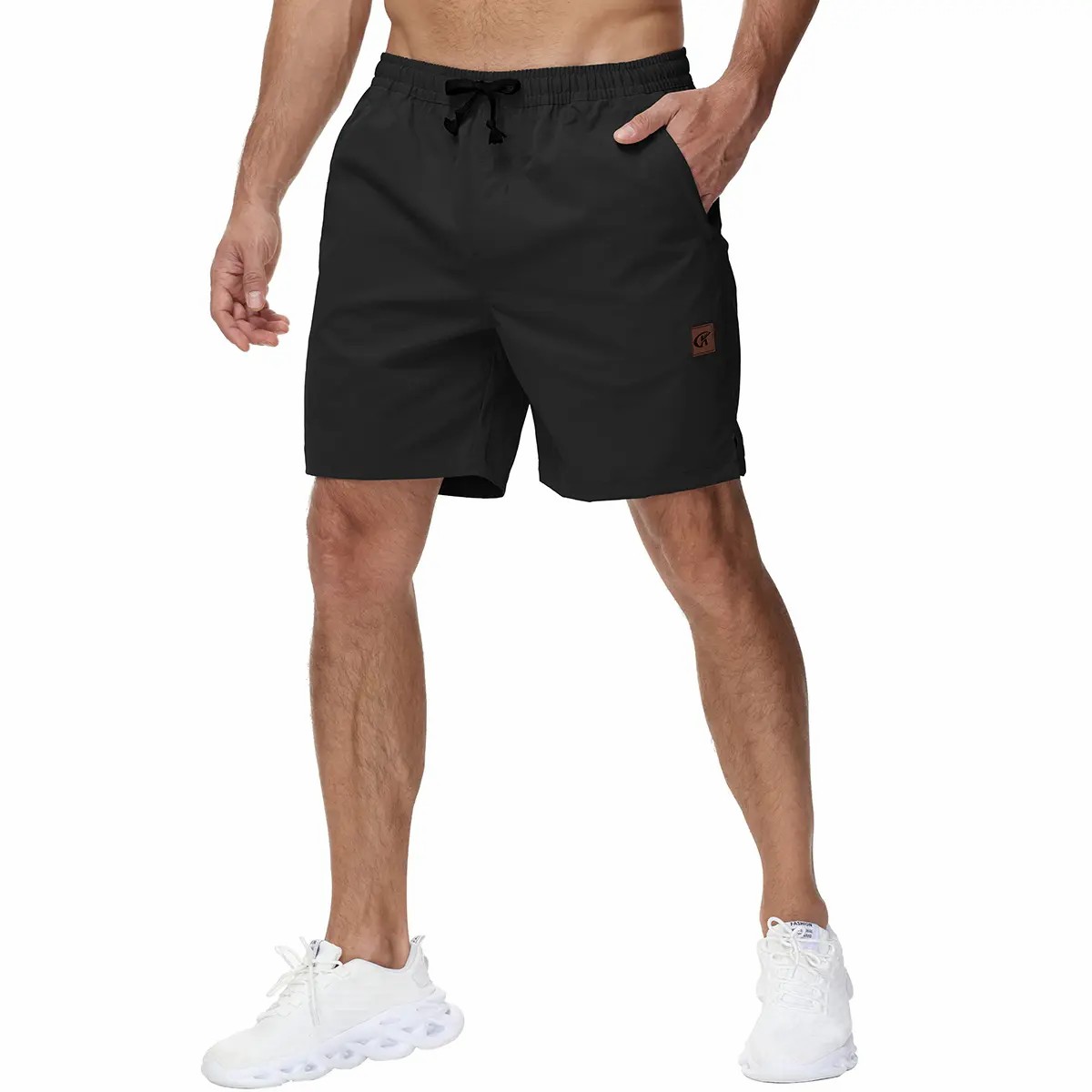 Men’s 7” Drawstring Stretch Shorts – Casual Summer Golf & Beach Shorts