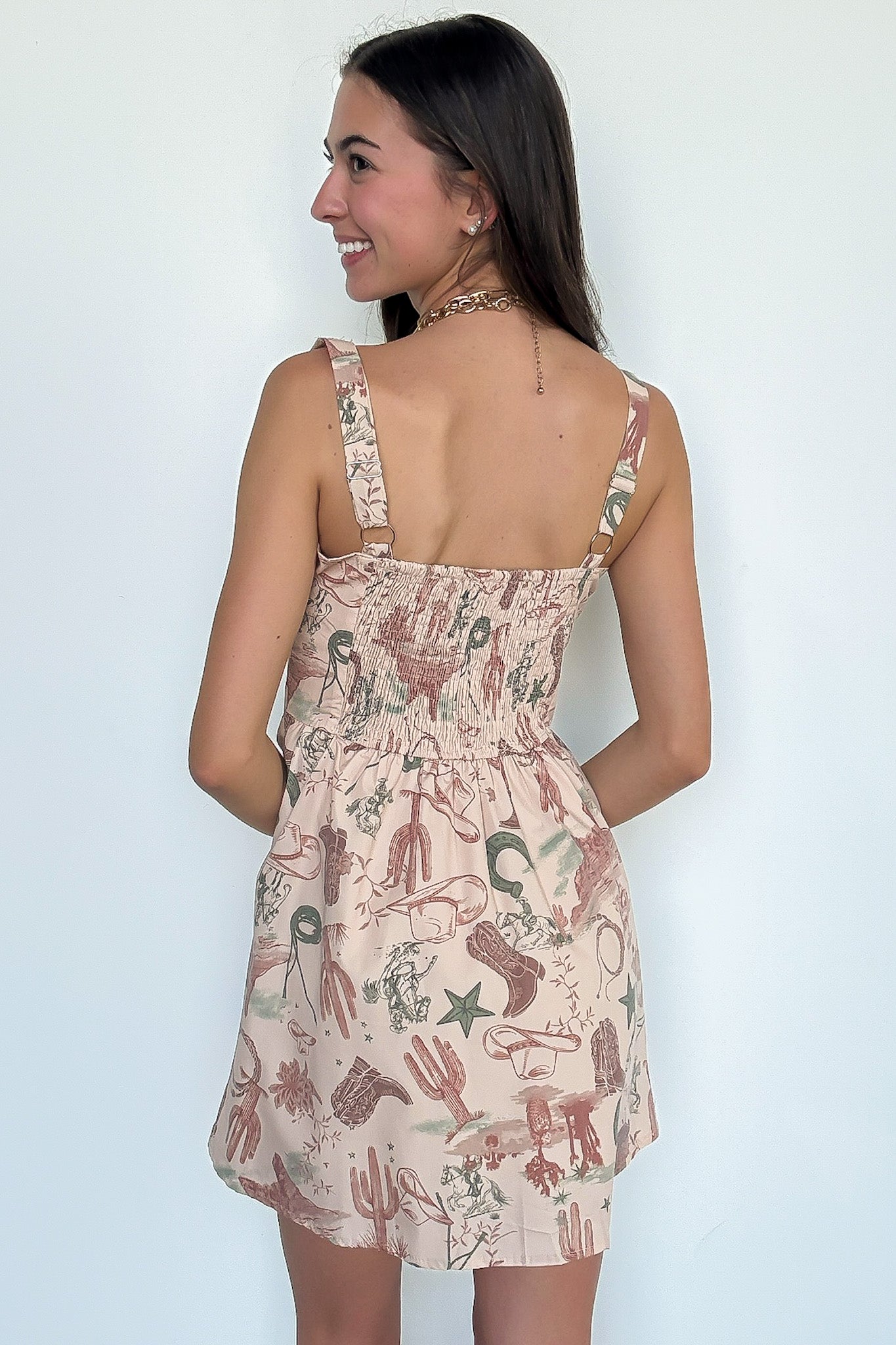 Western Print Dress