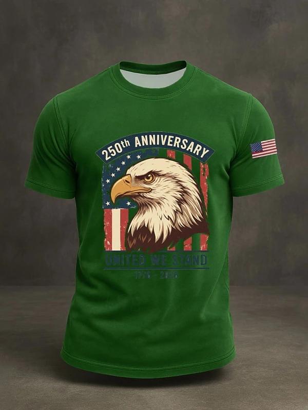 250Th Anniversary United Eagle Head Commemorative T-Shirt