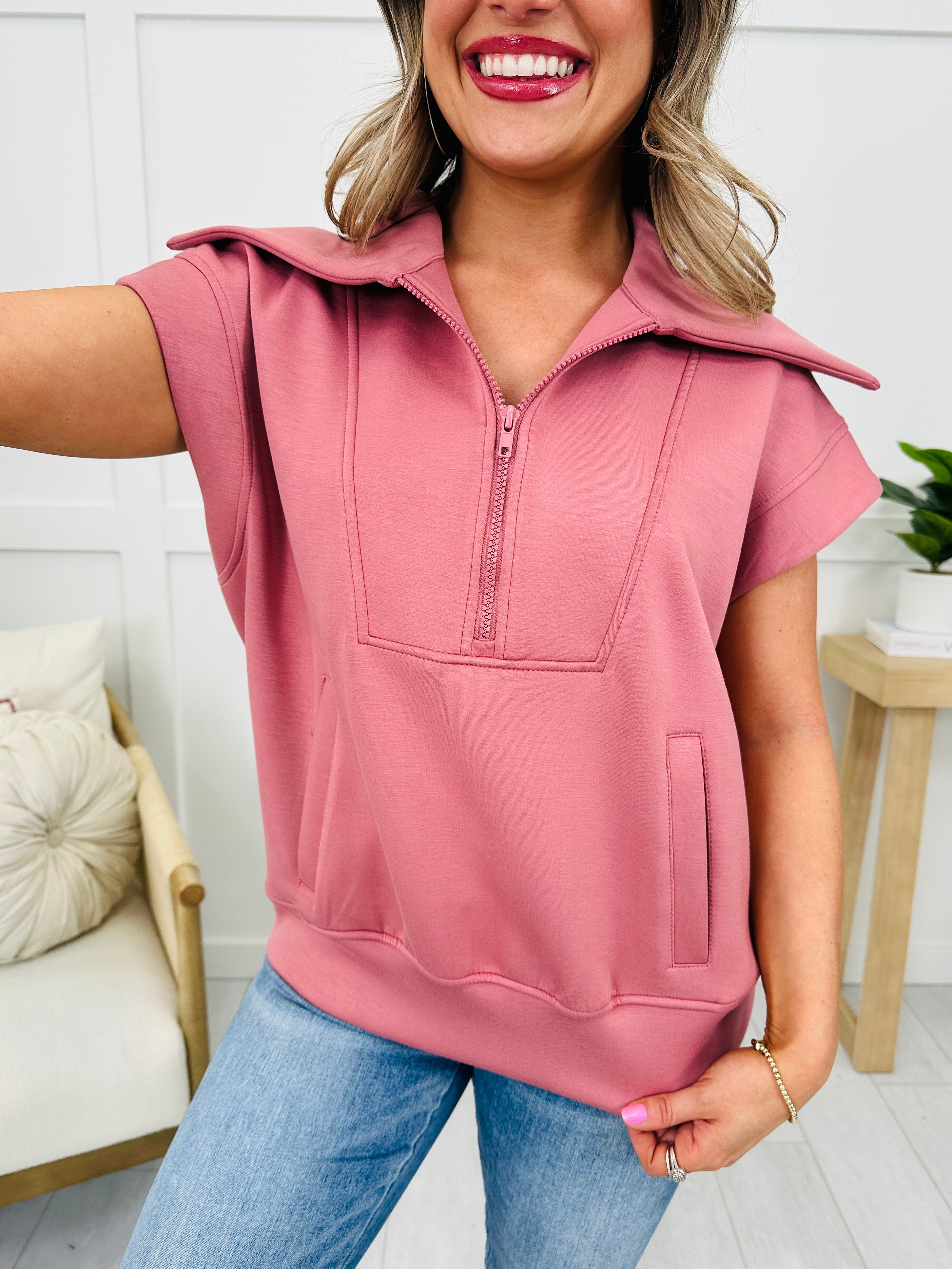 Super Scuba Short Sleeve Pullover- Multiple Colors!