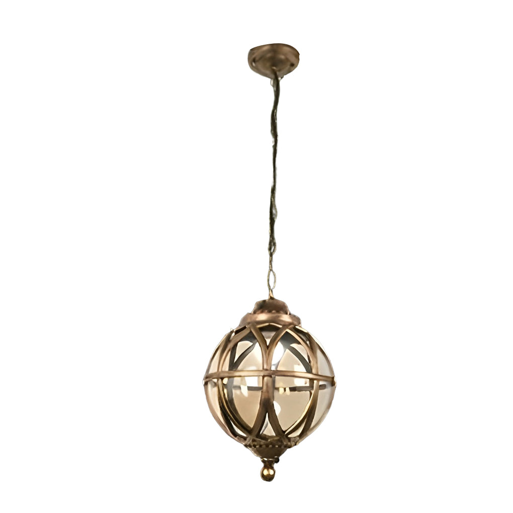 Waterproof Aluminum Glass Ball European-style Outdoor Chandelier Light