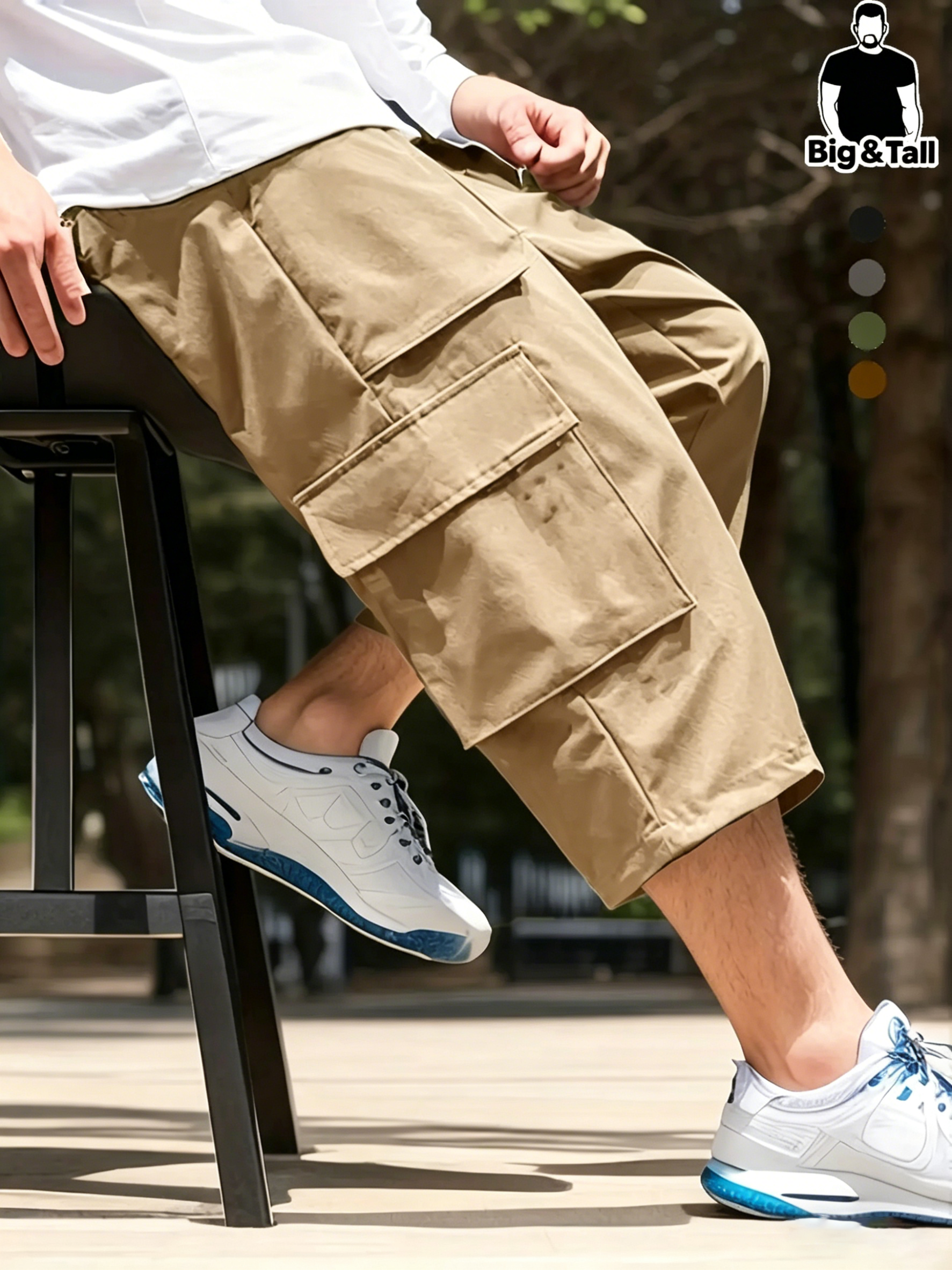 Men’s 7” Workwear Cargo Shorts – Multi-Pocket, Breathable, Everyday Casual Fit