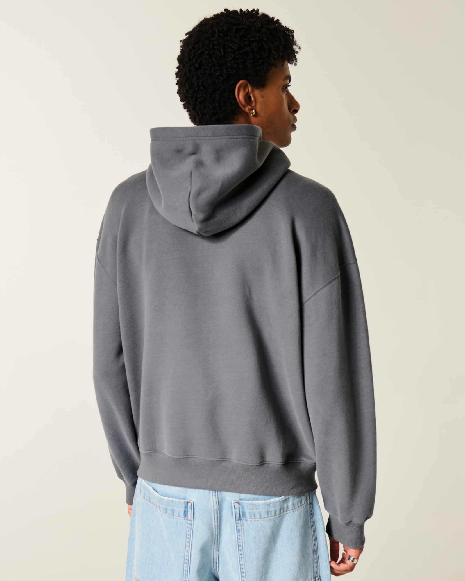 Boxy Zip-Up Hoodie
