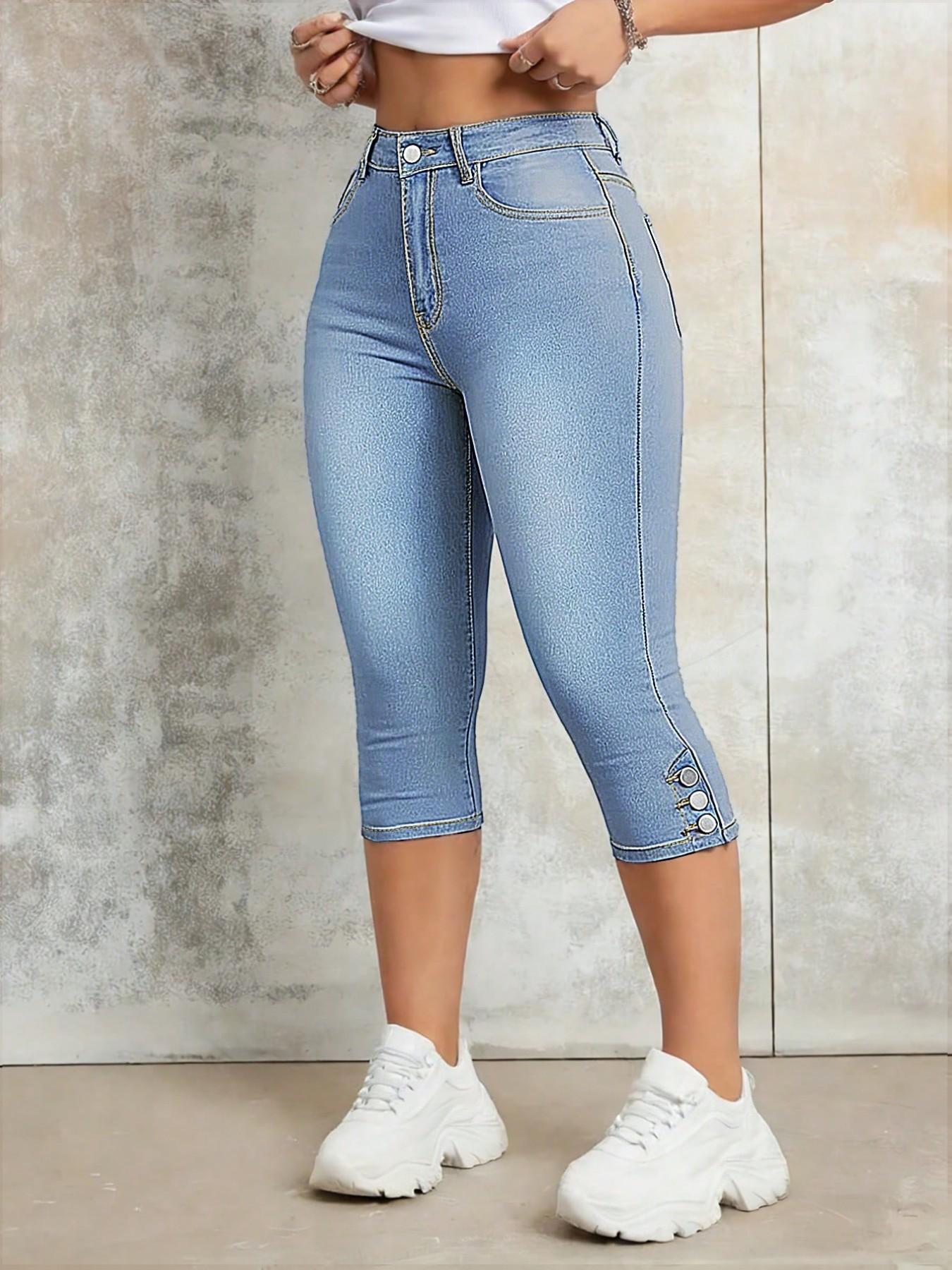 Women's Stretch Slim-Fit Cropped Jeans