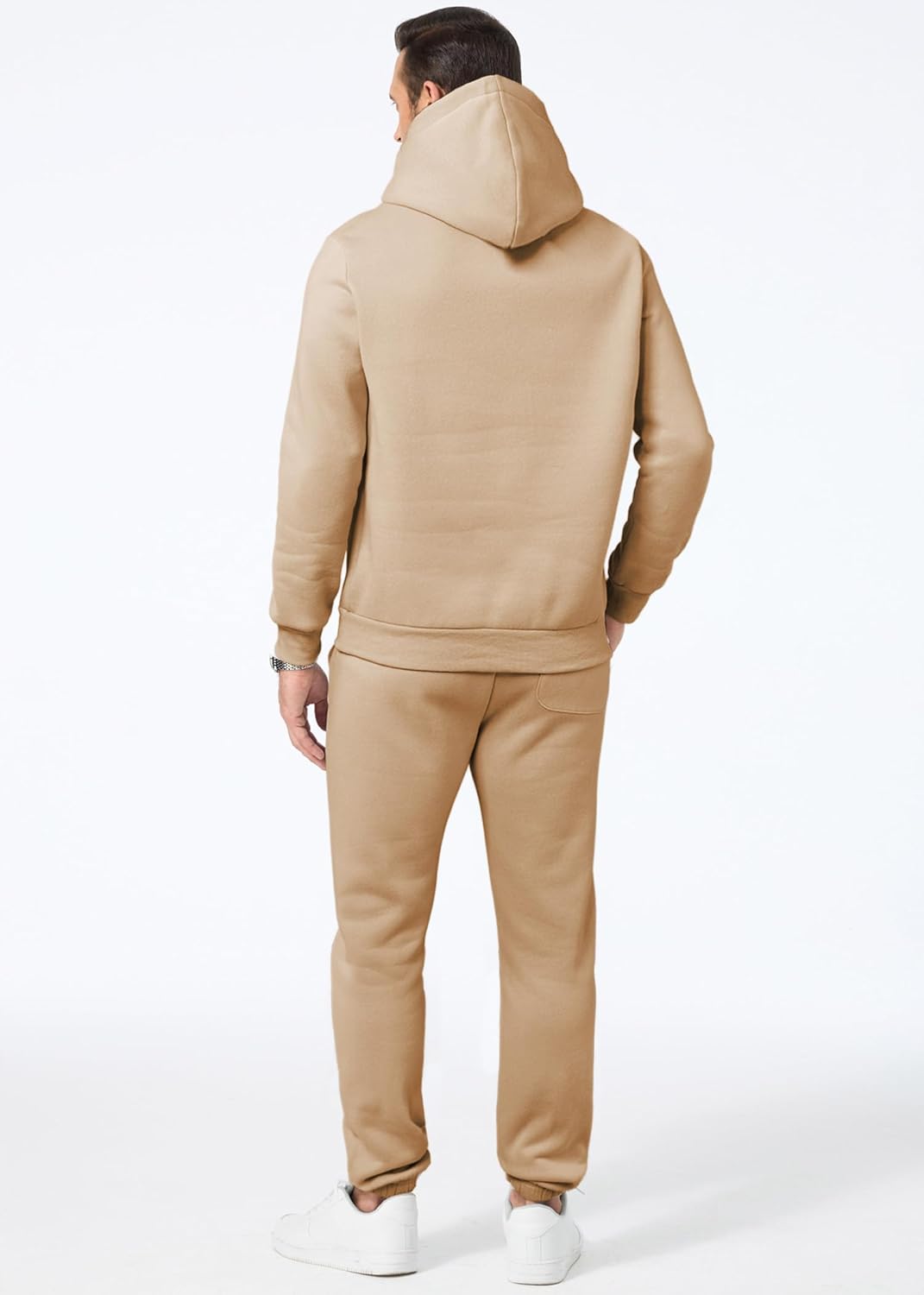 JMIERR Men's 2 Piece Outfits Hoodie Sweatshirt Tracksuit & Joggers Sweatpants Sweatsuit Set