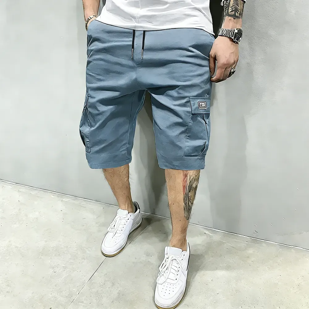 Mens Casual Drawstring Cargo Shorts – Big Pockets Comfy Fit