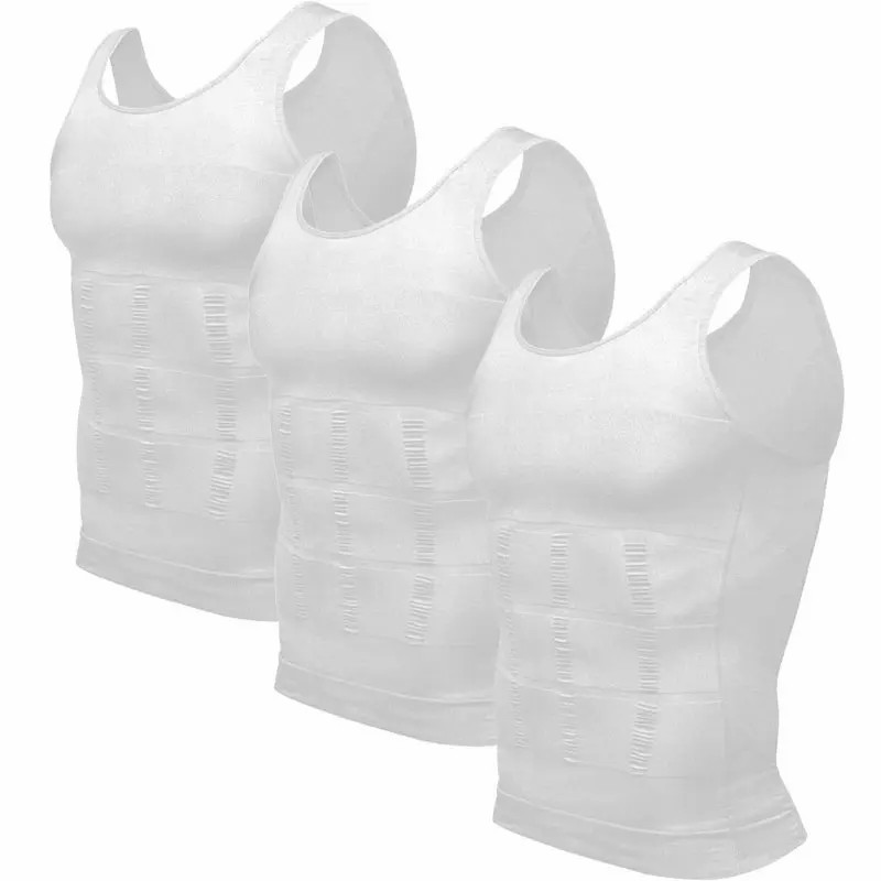 【3 pack】💪Men's Compression Shapewear Tank Top | Slim Fit Body Shaping Vest
