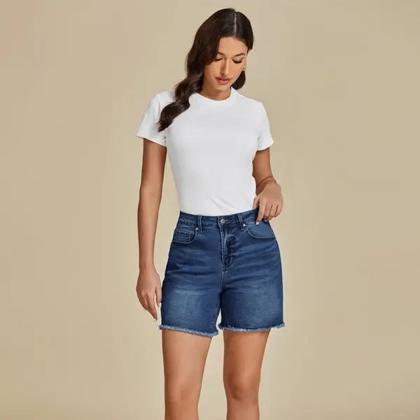 👖 👖Women’s High-Waisted Stretch Denim Shorts