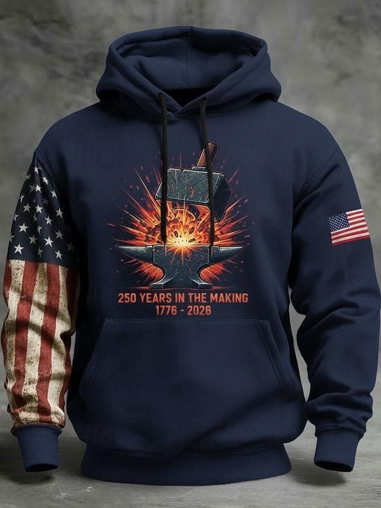 250Th Anniversary Forged Spirit Printed Sleeve Hoodie