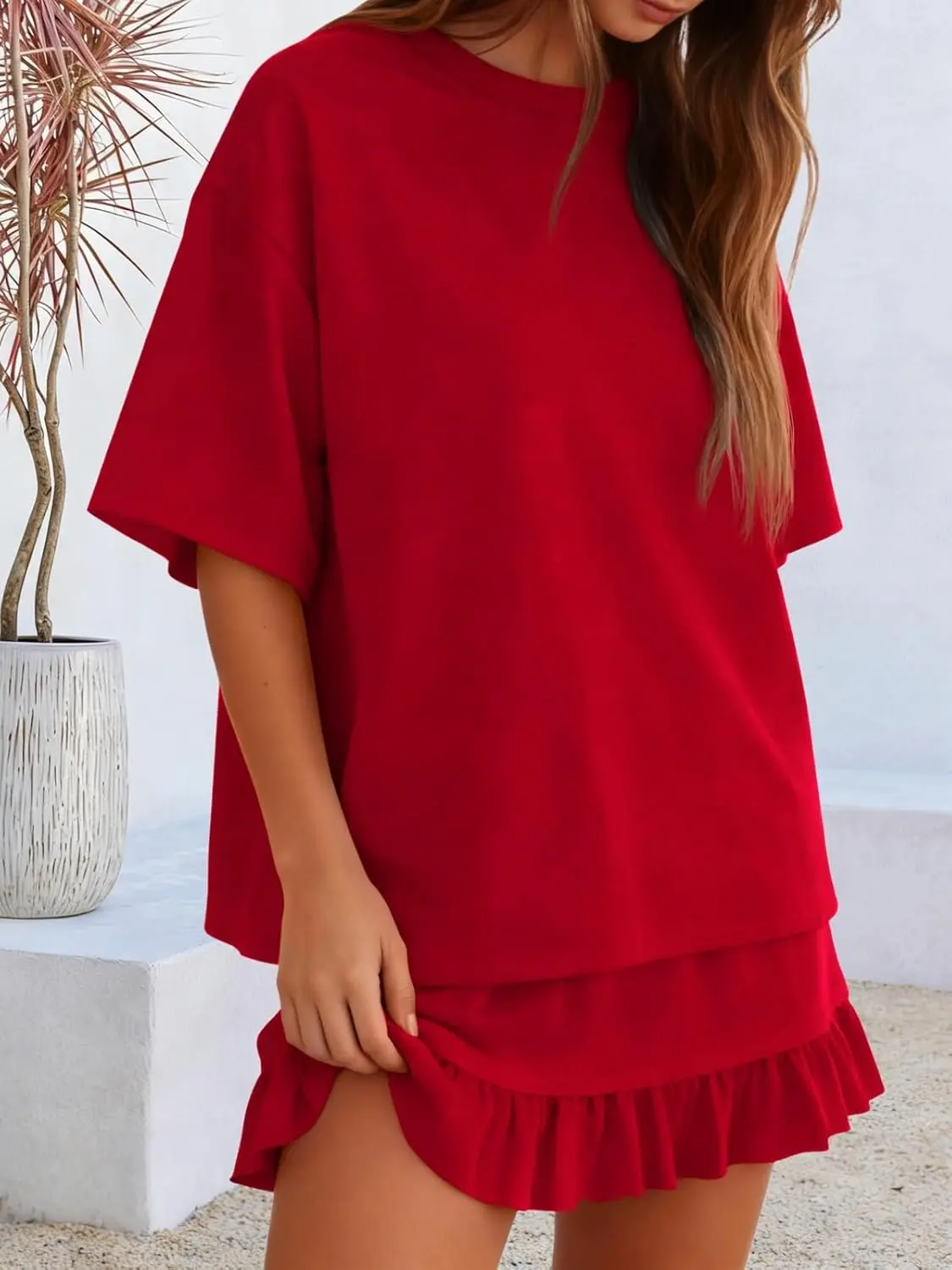 Women's 2-Piece Skirt Set for Summer Vacation
