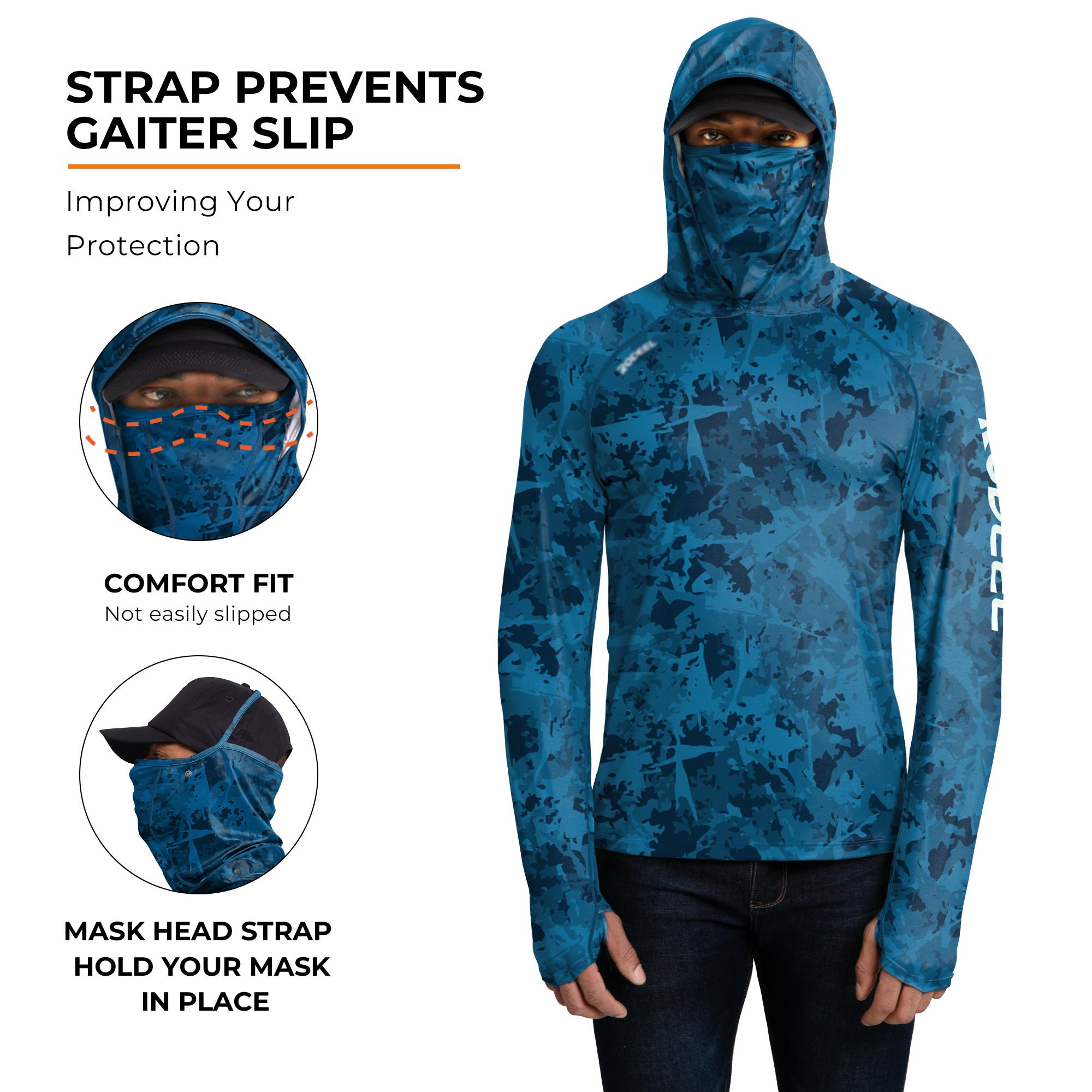 ☀️ Men's UPF 100+ Sun Protection Hoodie with Face Cover