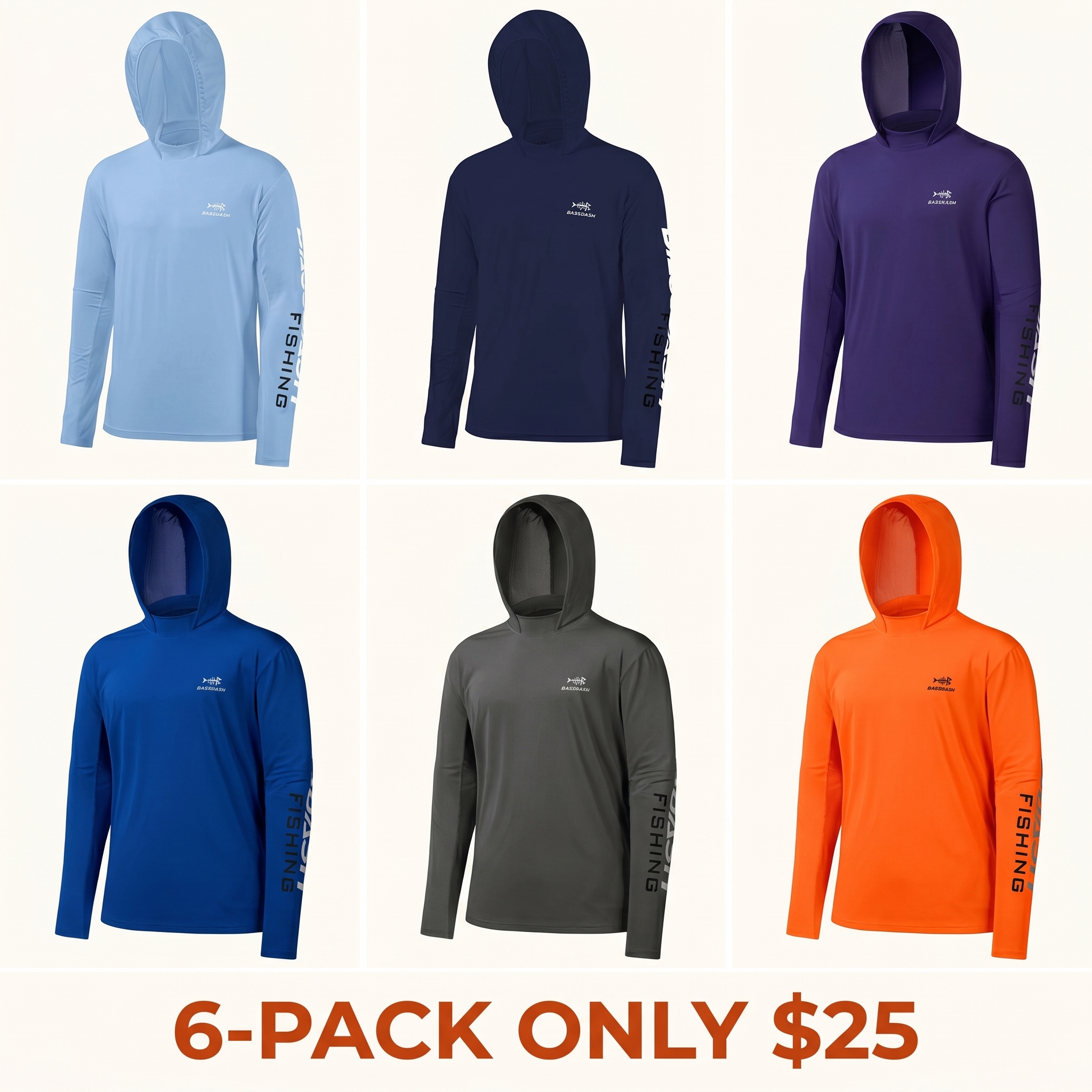 Men’s UPF 50+ Sun Long Sleeve Fishing Hoodie