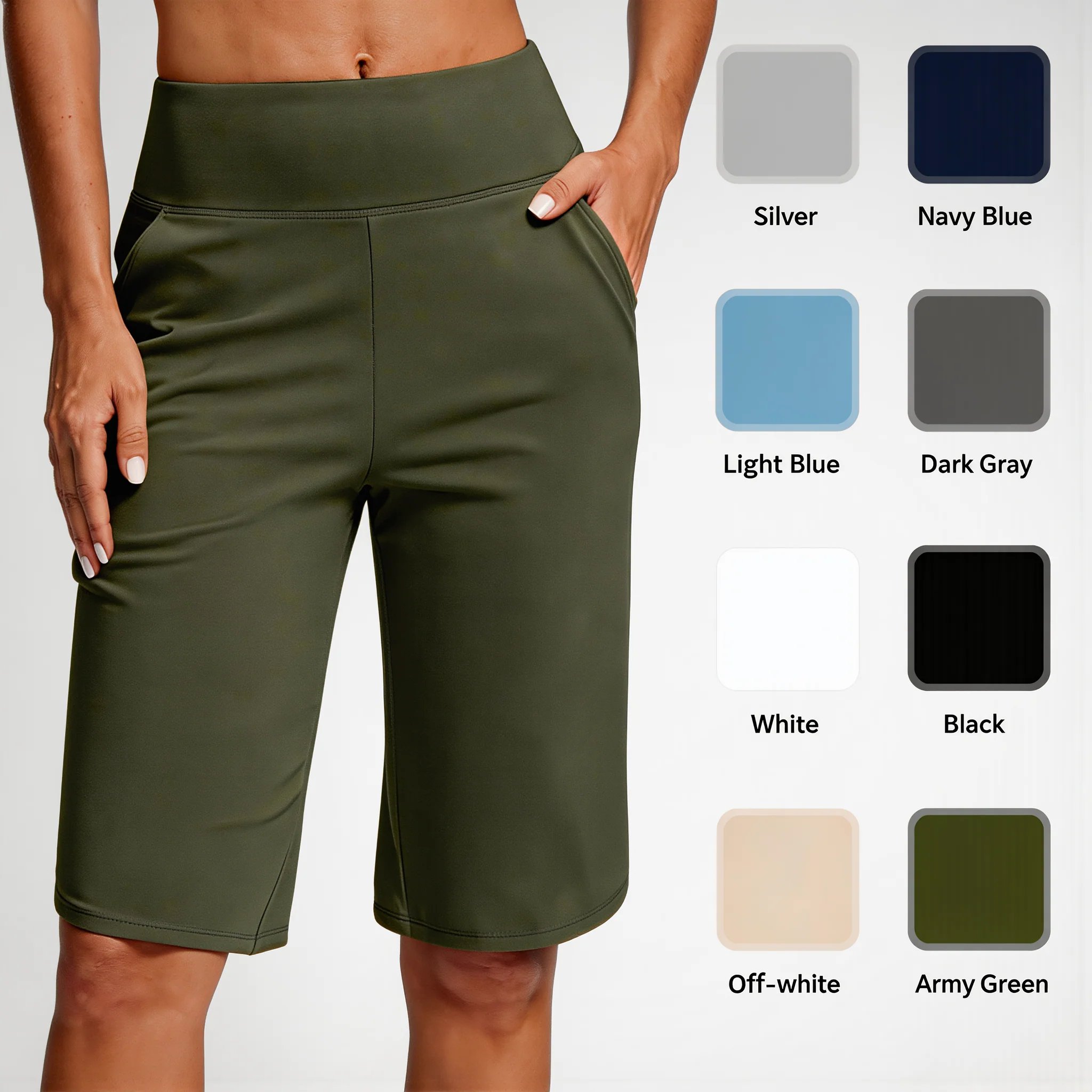 ⏰Hot sale 49% OFF🔥Women's High-Waist Yoga Shorts with Pockets